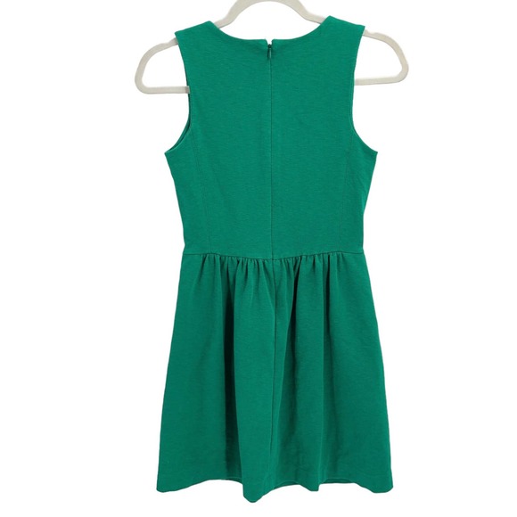 J. Crew Womens Size XXS Sleeveless Kelly Mini Dress in Green Hand Pockets - Picture 2 of 8